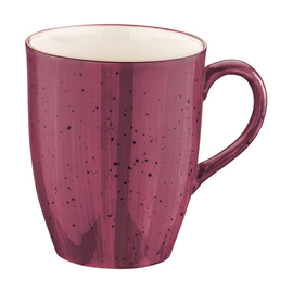 Bockbecher 330 ml AURA BLACKBERRY Conic Porzellan mit Dekor lila gemasert Produktbild