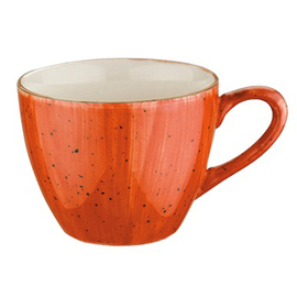 Obertasse AURA TERRACOTTA 80 ml mit Untertasse Porzellan Produktbild