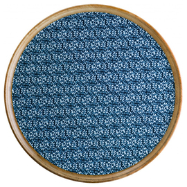 Teller flach Ø 305 mm LUPIN Gourmet Porzellan mit Dekor floral blau Produktbild