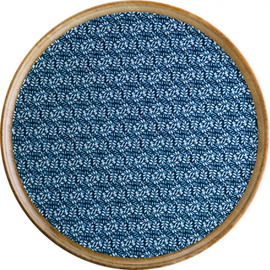 Pizzateller Ø 325 mm LUPIN Porzellan Dekor floral blau rund Produktbild