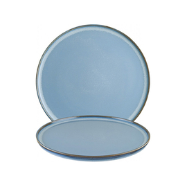 Teller flach Ø 160 mm SKY Hygge Porzellan blau Produktbild