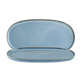 Platte oval 300 mm x 160 mm SKY Hygge Porzellan blau Produktbild