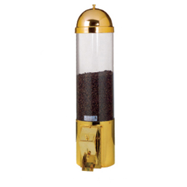 Kaffeeschütte zur Wandbefestigung AM 21.1 D goldfarben  | Bedienung per Schieber  Ø 140 mm  H 510 mm | passend für 1 kg Kaffeebohnen Produktbild