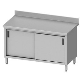 Arbeitsschrank ECO AS 62 mit 2 Schiebetüren | Aufkantung L 1000 mm B 600 mm | Selbstmontage Produktbild