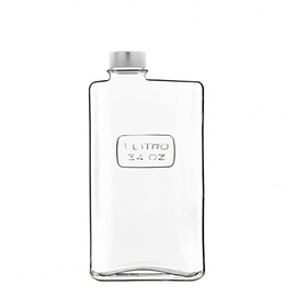 Glasflasche 1000 ml OPTIMA mit Schraubkappe H 216 mm Produktbild