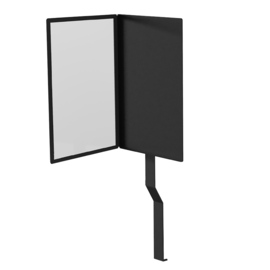 Grafikelement mit Wechselrahmen GSW DIN A4-Hochformat schwarz Produktbild