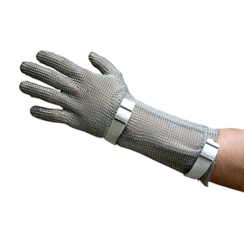 Stechschutzhandschuh PROTEC 51+15 S weiß mit Stulpe • schnittfest Produktbild