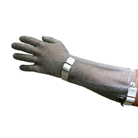 Stechschutzhandschuh PROTEC 51+20 S weiß mit Stulpe • schnittfest Produktbild