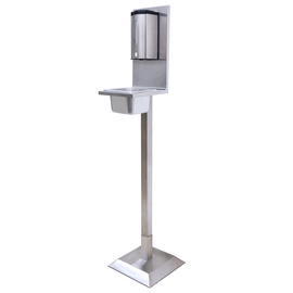 Hygienestation Edelstahl mit Sensor Standmodell H 1205 mm Produktbild