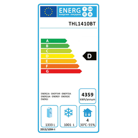 Tiefkühlschrank THL1410BT GN 2/1 Edelstahl | Umluftkühlung Produktbild 1 L