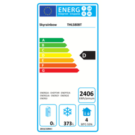 Tiefkühlschrank THL580BT Edelstahl | Umluftkühlung Produktbild 2 L