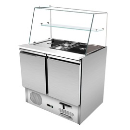 Saladette | 176 ltr | Statische Kühlung | gerader Glasaufsatz Produktbild
