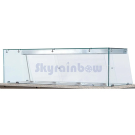 Glasaufsatz, kurz, Glarglas, gerade, komplett für Kalte Theke THSAI158 Produktbild