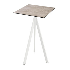 Stehtisch TRIPOD klappbar weiß | Moonstone 700 mm x 700 mm H 1100 mm Produktbild