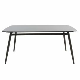 Outdoor-Esstisch PEDRO wengé | schwarz | 1600 mm x 900 mm H 760 mm Produktbild