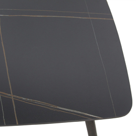 Outdoor-Esstisch PEDRO wengé | schwarz | 1600 mm x 900 mm H 760 mm Produktbild 1 S