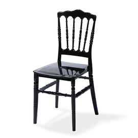 Hochzeitsstuhl Napoleon schwarz stapelbar Produktbild