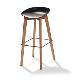 Barhocker Keeve schwarz H 900 mm | stapelbar Produktbild