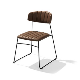 Stapelstuhl Mundo cognacfarben | 540 mm x 550 mm Produktbild