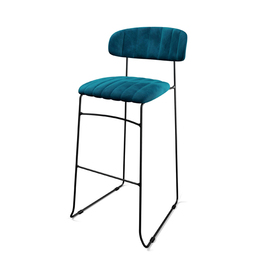 Barhocker MUNDO • petrol blau H 1050 mm Produktbild