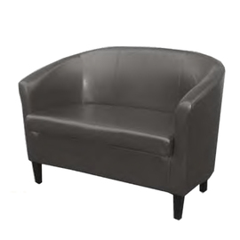 Zweisitzer-Sofa • schwarz | Sitzhöhe 470 mm Produktbild