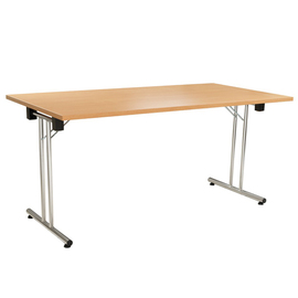 Banketttisch | Klapptisch buchenholzfarben rechteckig | 1600 mm x 800 mm H 730 mm Produktbild