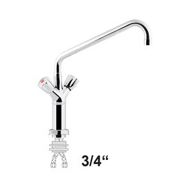 Säulen-Einlochbatterie 3/4" H 440 mm Ausladung 300 mm | Auslaufhöhe 350 mm Produktbild