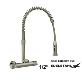 Geschirrbrause CLASSIC Edelstahl Hebelmischer Zweiloch Produktbild