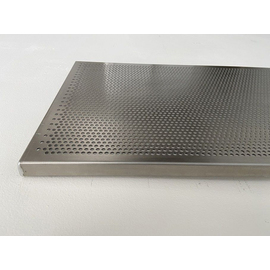 Edelstahl-Lochboden 1200 x 400 mm - Einzelauflage für Brotregalwagen Produktbild