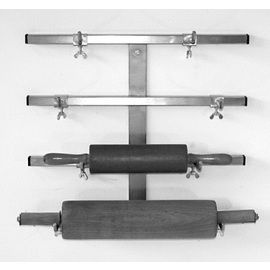 Rollholzhalter Edelstahl 500 mm H 440 mm | passend für 4 Rollhölzer Produktbild