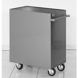 Mehlwagen Edelstahl passend für 100 kg Mehl | 350 mm x 650 mm H 760 mm Produktbild