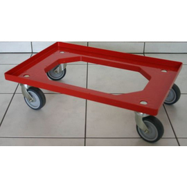 Transportroller Kunststoff rot passend für Brotkisten 600 x 400 mm Produktbild 1 S