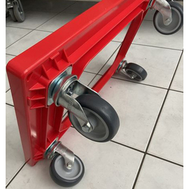 Transportroller Kunststoff rot passend für Brotkisten 600 x 400 mm Produktbild 3 S