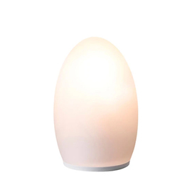 Akku-Tischleuchte NEOZ EGG weiß H 180 mm Produktbild