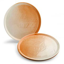 Pizzateller Ø 330 mm Porzellan braun Produktbild