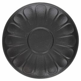 Macchiatountertasse | Cappuccinountertasse VULCANIA BLACK Ø 160 mm Porzellan Produktbild