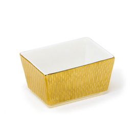 Zuckerpäckchenhalter DERAS Porzellan mit Dekor goldfarben | 95 mm x 70 mm H 50 mm Produktbild