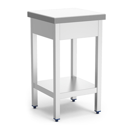 Hackblock Polyethylen weiß | 400 mm x 400 mm H 900 mm | 15,1 kg mit Ablageboden Produktbild