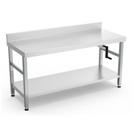 Arbeitstisch höhenverstellbar mit Grundboden | 1500 mm x 630 mm H 760 - 960 mm Produktbild