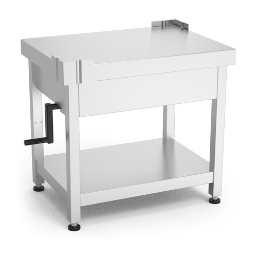 Maschinentisch höhenverstellbar mit Grundboden | 721 mm x 521 mm H 672 - 872 mm Produktbild