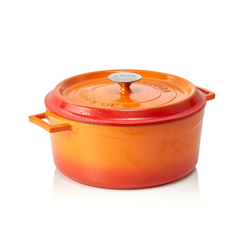 Bräter Ø 290 mm 6,7 ltr orange Gusseisen emailliert | induktionsgeeignet Produktbild