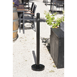 Standaschenbecher Edelstahl schwarz Produktbild 1 S