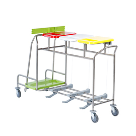 Wäschesammler | Abfallsammler dreifach  L 1574 mm Produktbild