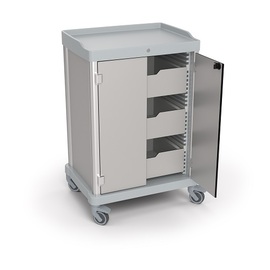 Minibar-Bestückungswagen mit 2 Türen | 720 mm x 570 mm H 1100 mm Produktbild