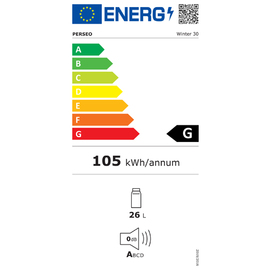 Minibar WINTER 30 weiß | Thermo-Absorption Produktbild 4 S