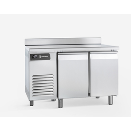 Bäckereitiefkühltisch mit Arbeitsplatte aufgekantet | 2 Volltüren Produktbild