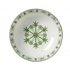 Bowl SULTAN`S GARDEN weiß | grün Bone China 2 ltr Produktbild