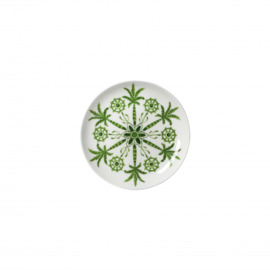 Butterteller SULTAN`S GARDEN Bone China Ø 110 mm weiß | grün Produktbild
