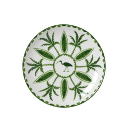 Teller SULTAN`S GARDEN Bone China Ø 165 mm weiß | grün Produktbild