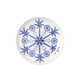 Butterteller SULTAN`S GARDEN BLUE Bone China Ø 110 mm weiß | blau Produktbild